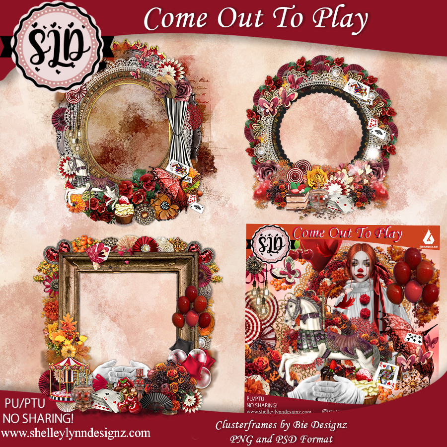 Come Out To Play Cluster frames - Click Image to Close